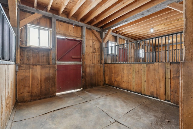 view of horse barn