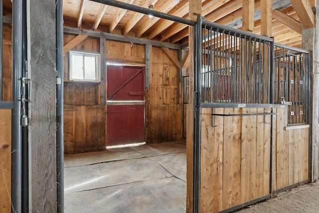 view of horse barn