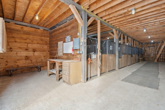 view of horse barn