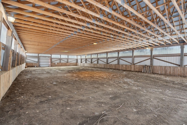 view of horse barn