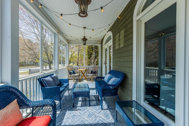 61 Fletcher St, Kennebunk, ME 04043 - sunroom / solarium with outdoor lounge area and french doors