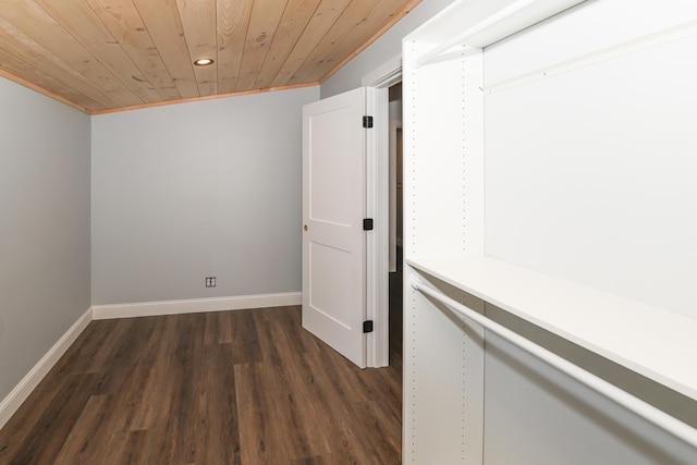 interior space featuring dark hardwood / wood-style floors