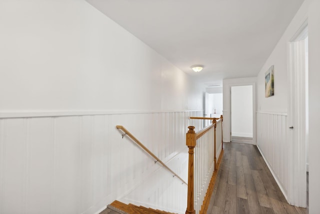 hallway featuring hardwood / wood-style floors