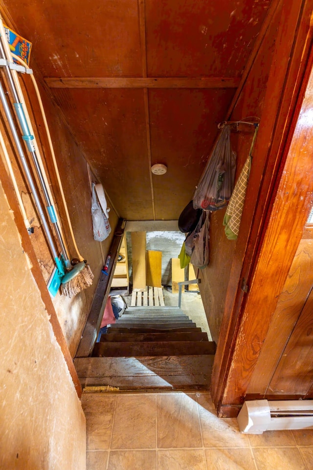 interior space featuring tile patterned floors