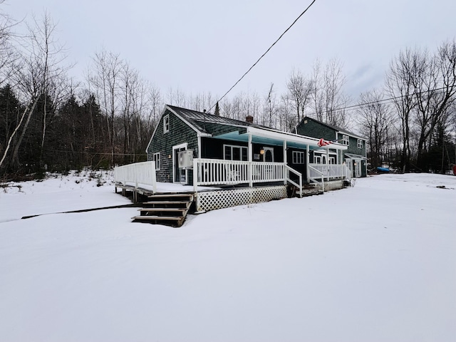 view of front of house with a porch