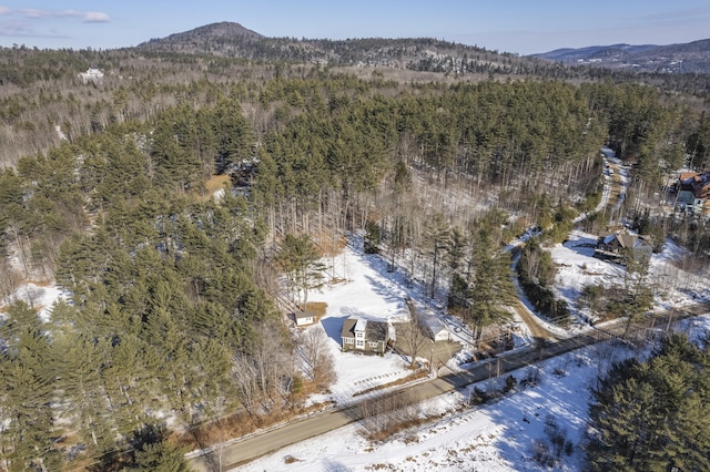 bird's eye view featuring a mountain view