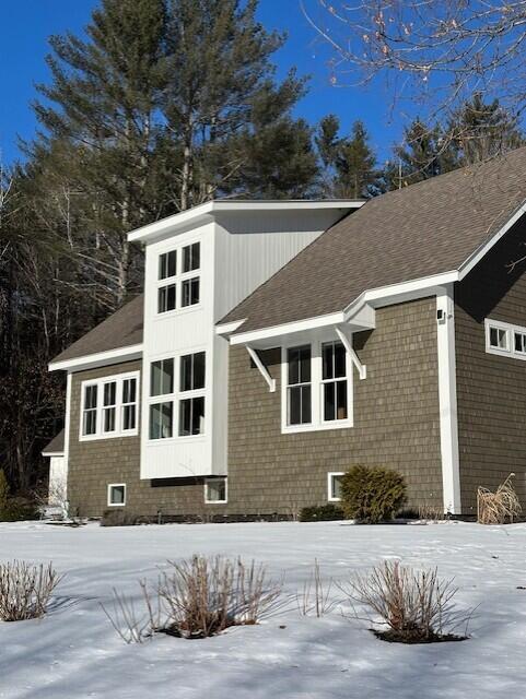 view of snowy exterior