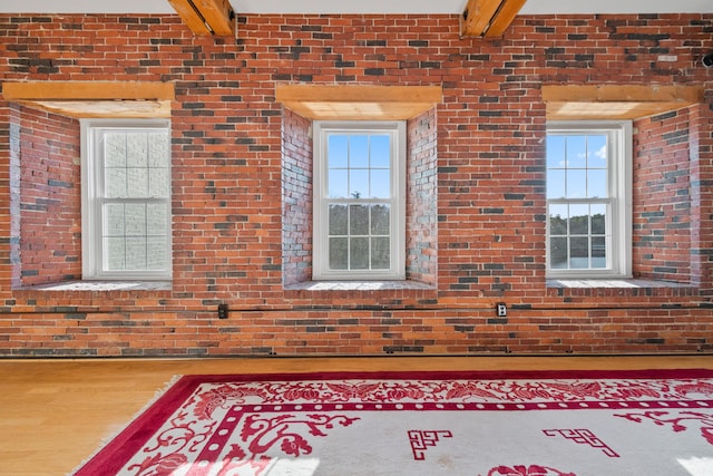 interior space with wood-type flooring