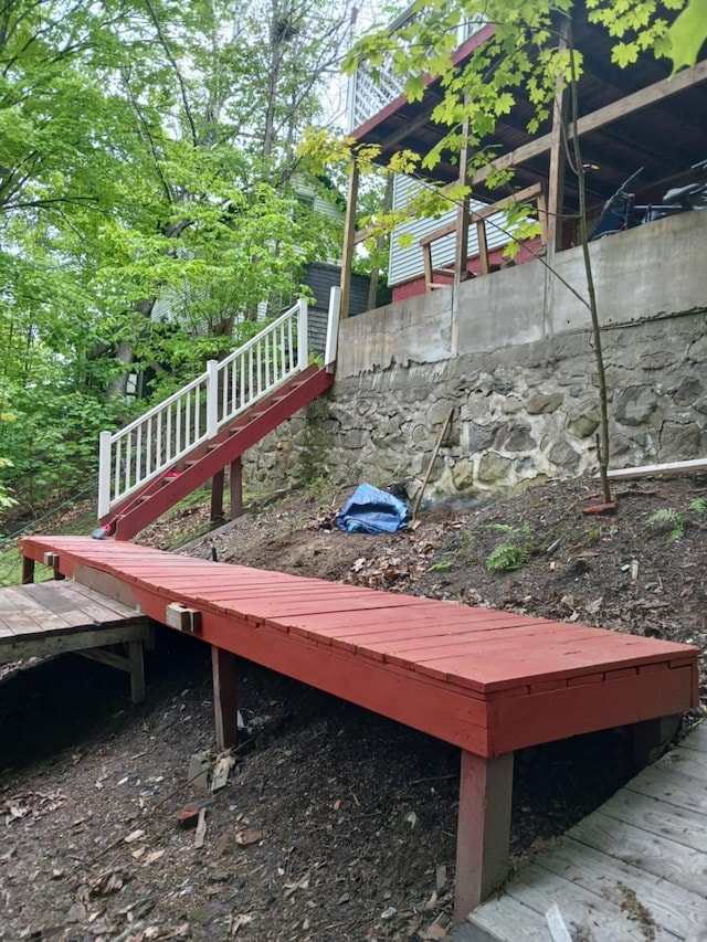 28 Mount Pleasant Ave, Skowhegan, ME 04976 - view of wooden terrace