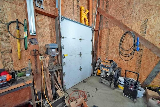 interior details with concrete floors