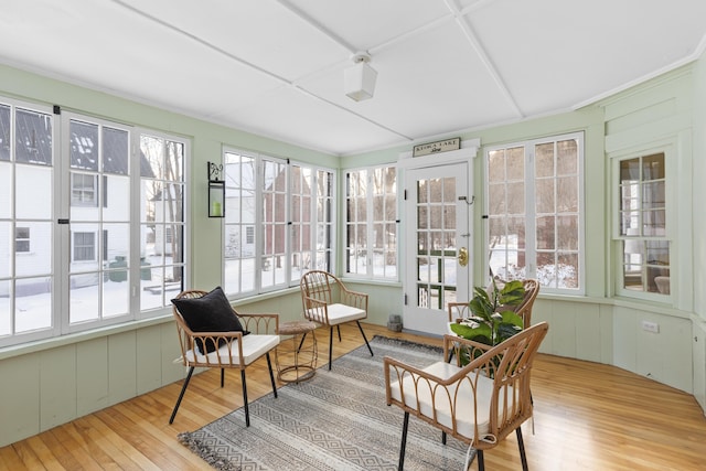 view of sunroom / solarium