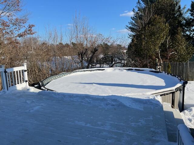 view of snowy yard