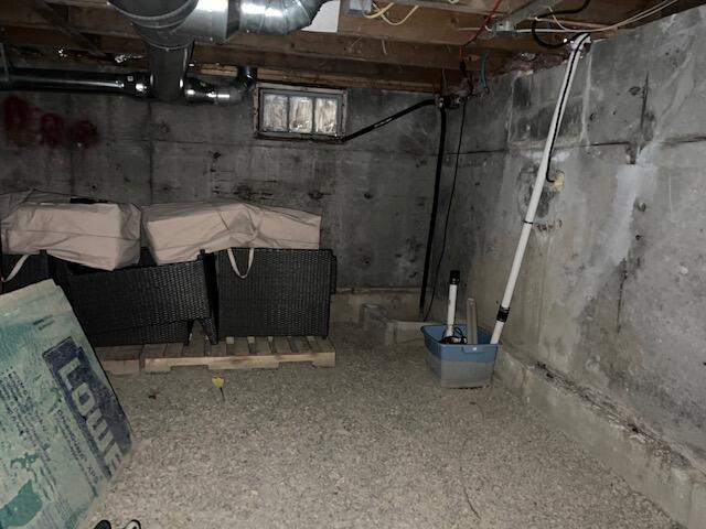 view of basement