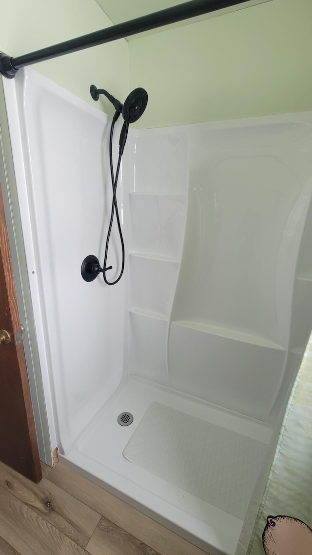 bathroom with walk in shower