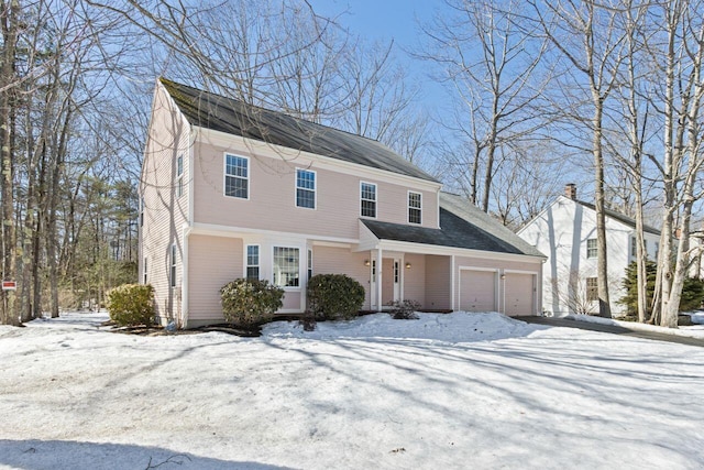 view of front of home with an attached garage