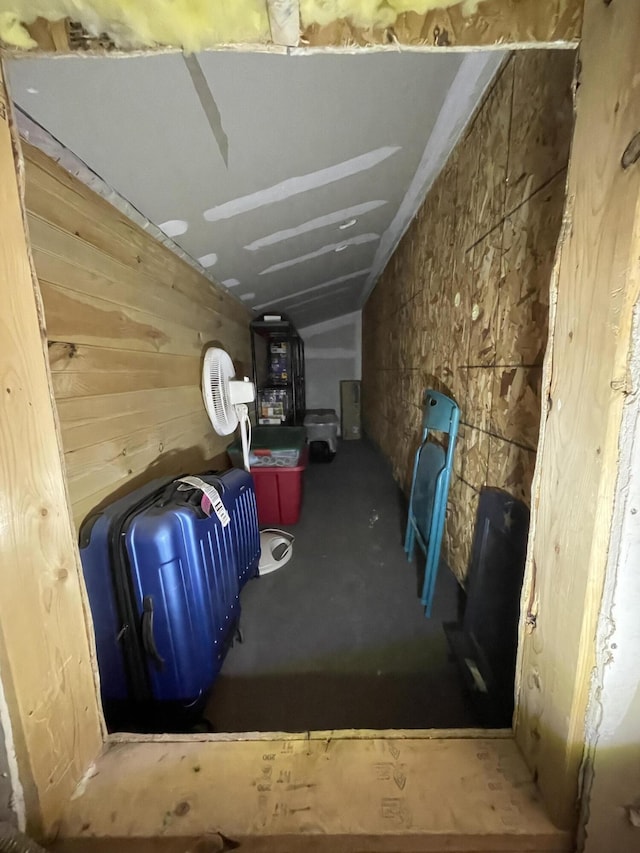 view of basement