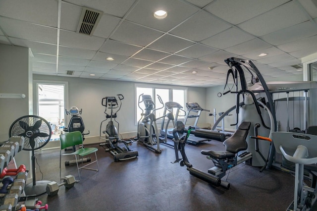 view of workout area