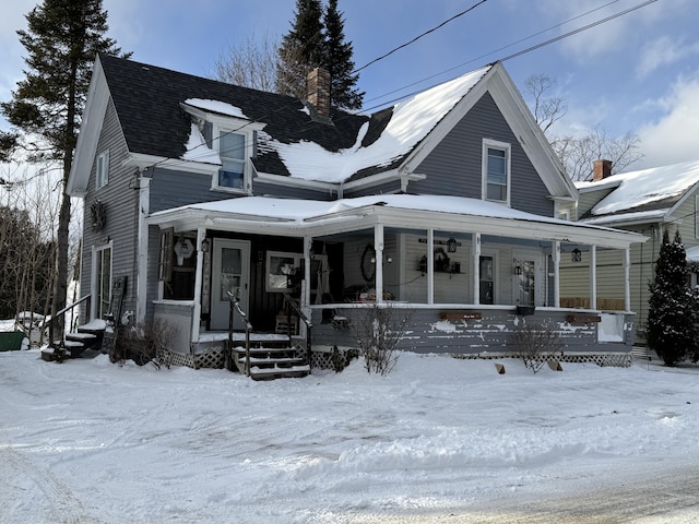 view of front of house with a porch