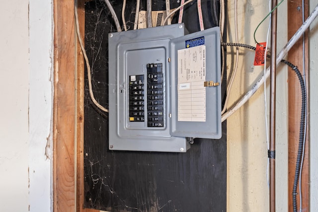 utility room with electric panel