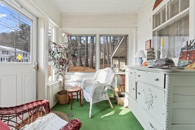 sunroom / solarium with plenty of natural light