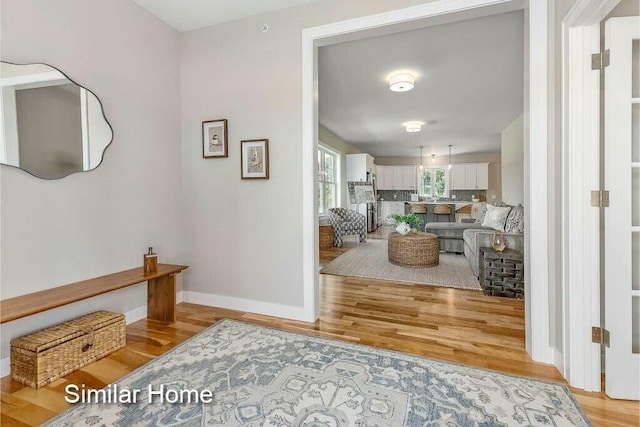 170 Buttonbush Ln Unit 21, Wells, ME 04090 - foyer with light wood-type flooring and baseboards