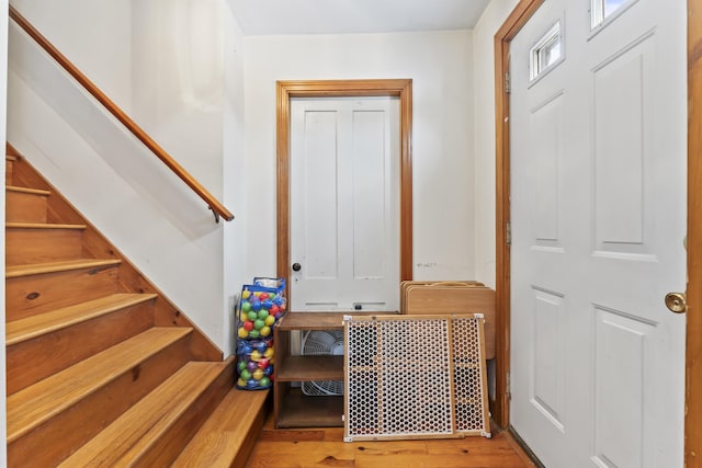 interior space with light wood-type flooring