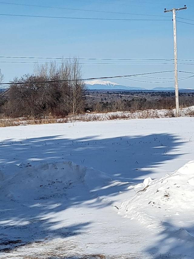 view of snowy yard