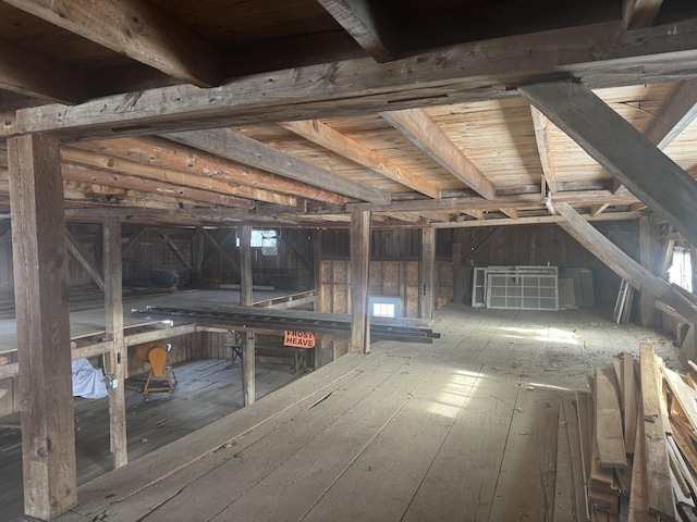 view of attic