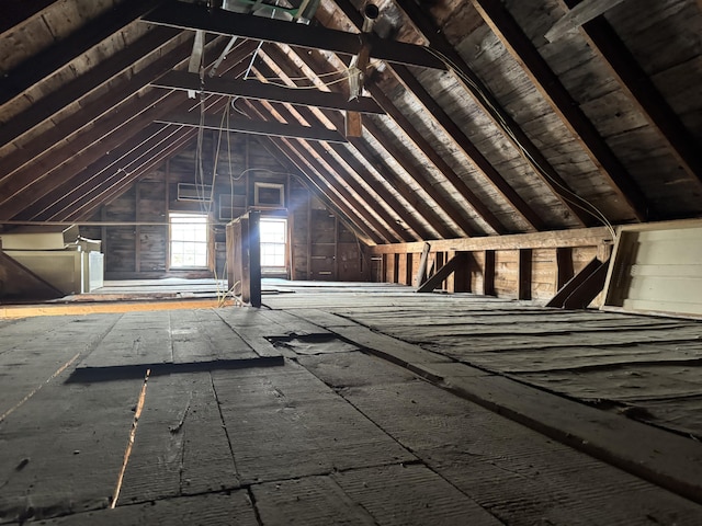 view of attic