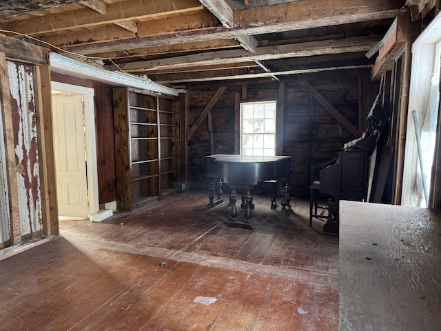 misc room featuring hardwood / wood-style flooring