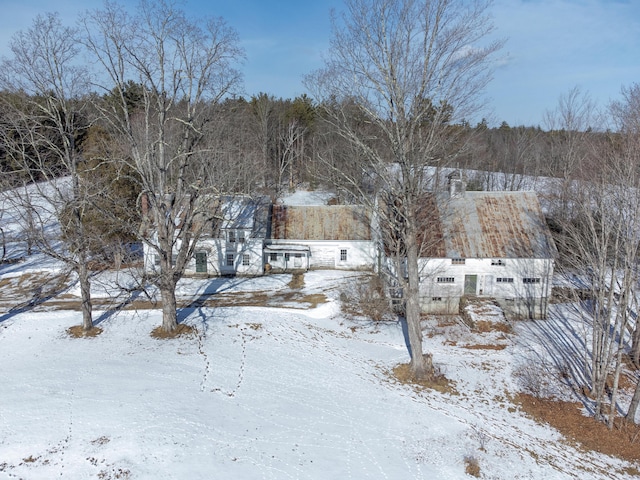 view of snowy yard