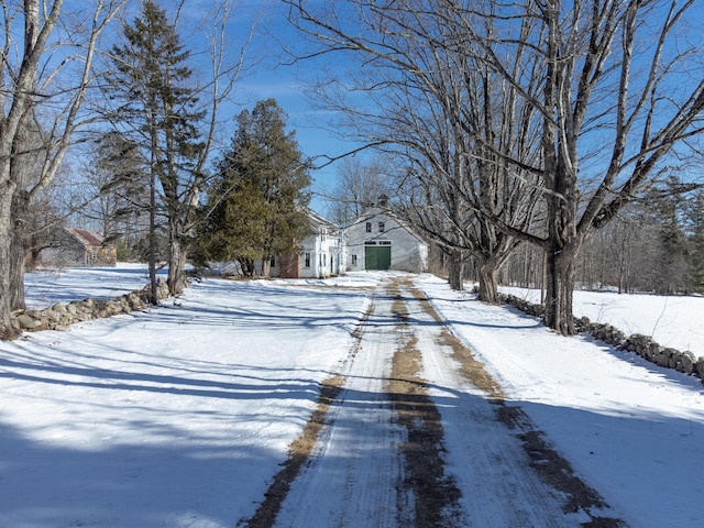 view of snowy yard