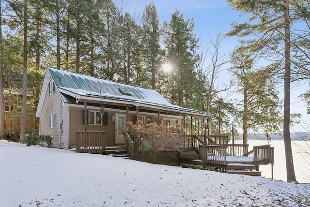 exterior space featuring covered porch