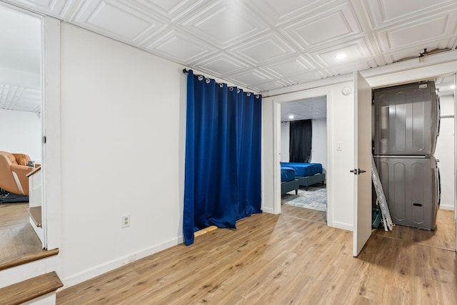 unfurnished bedroom with light hardwood / wood-style floors