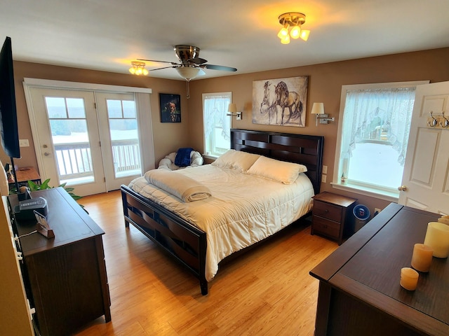 305 Fuller Rd, Easton, ME 04740 - bedroom with access to outside and light wood-type flooring