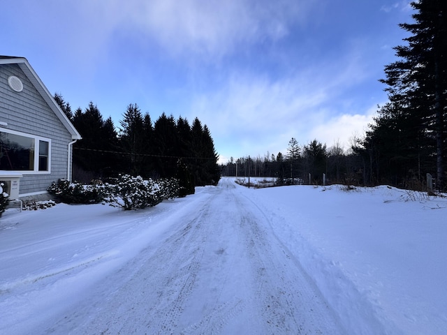 view of road