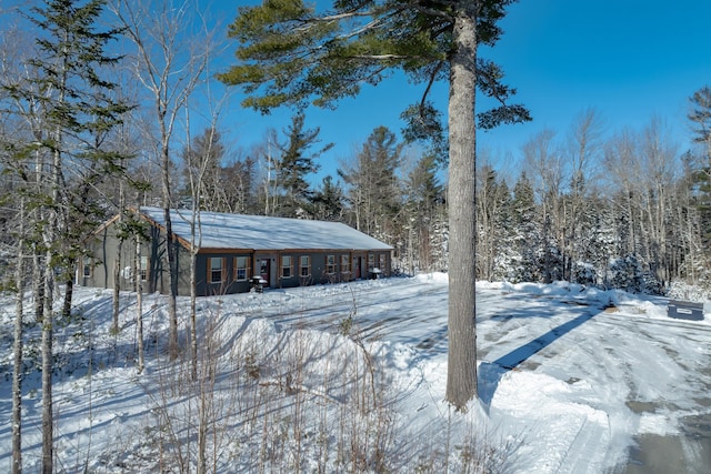 view of snowy yard