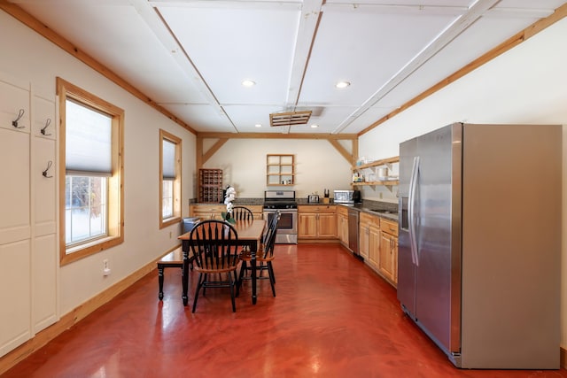 dining room featuring sink