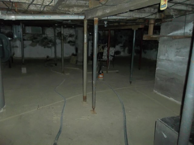 view of basement