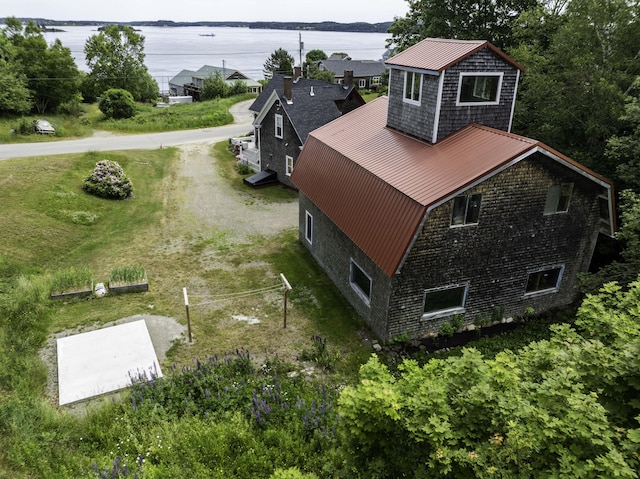 194 Water St, Eastport, ME 04631 - view from above of property with a nearby body of water