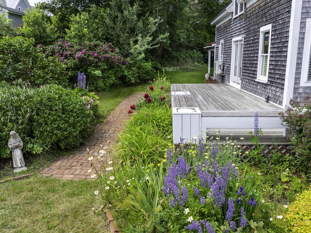 194 Water St, Eastport, ME 04631 - view of yard featuring a wooden deck