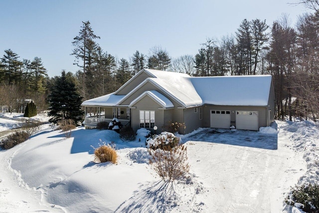 view of front of house with covered porch