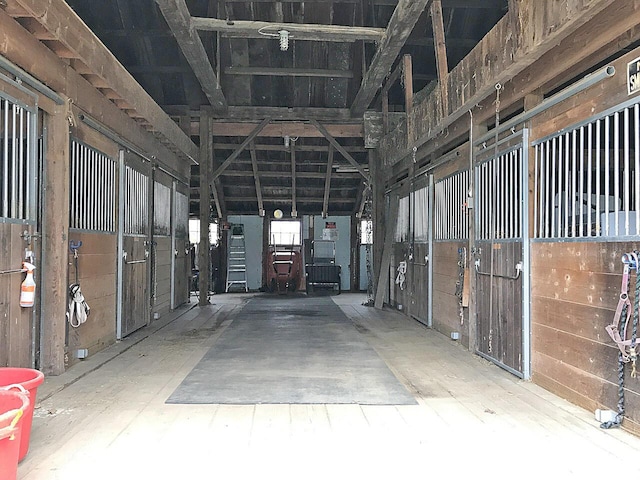 view of horse barn