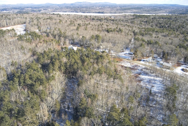 aerial view featuring a mountain view