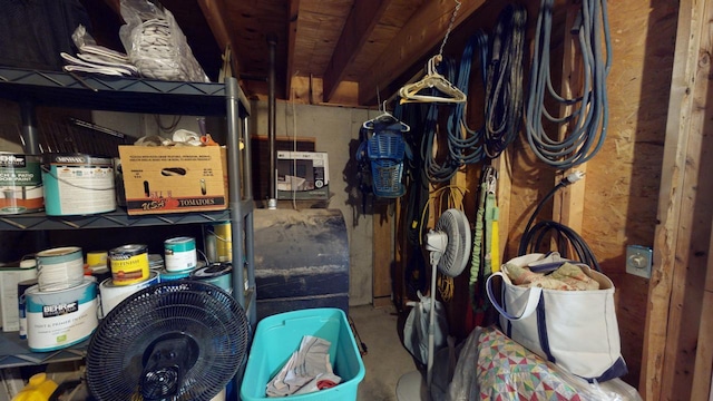 view of storage room