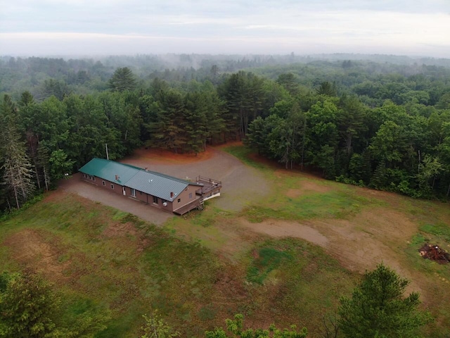 1449 Main Rd, Greenbush, ME 04418 - aerial view with a view of trees