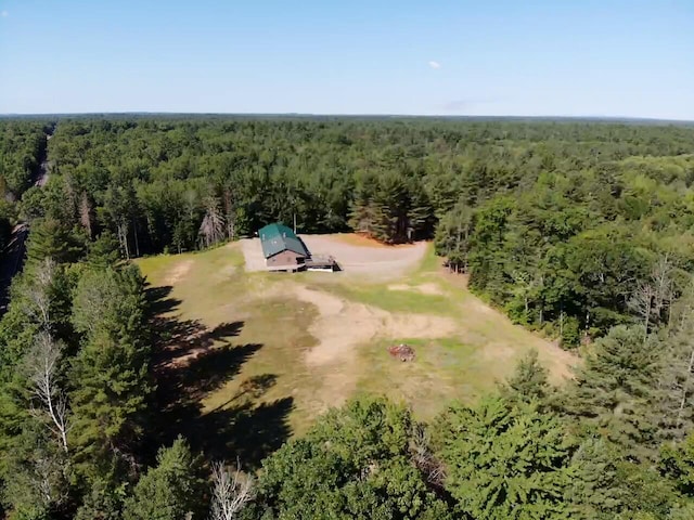 1449 Main Rd, Greenbush, ME 04418 - aerial view with a wooded view