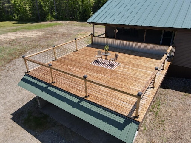 1449 Main Rd, Greenbush, ME 04418 - view of wooden terrace