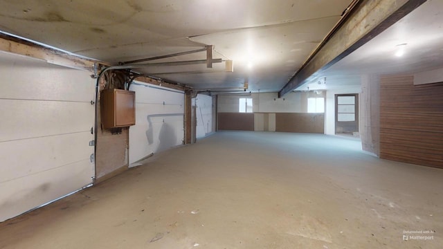 view of basement