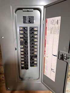 utilities with electric panel